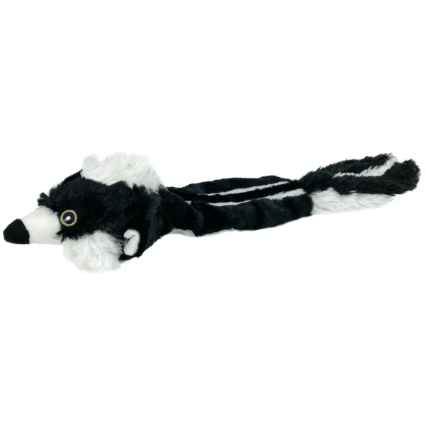 Stuffing Free Skunk Dog Toy with Squeaky Ball, 20 inches - Image 3