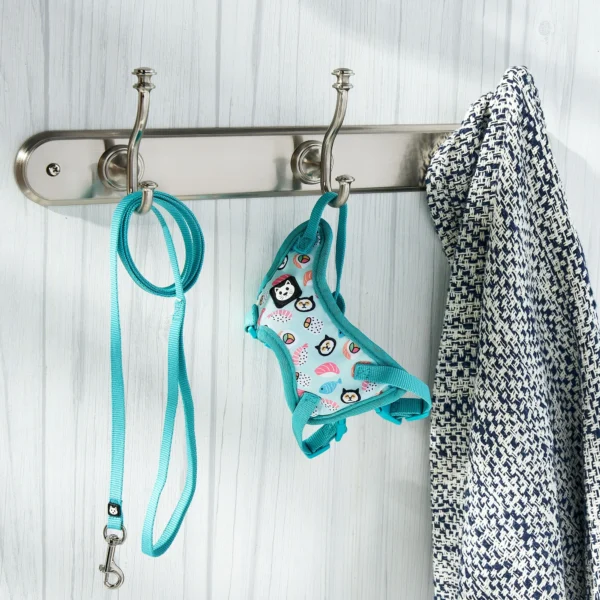 Sushi Cat Harness and Leash Set, Blue, One Size Fits Most - Image 2