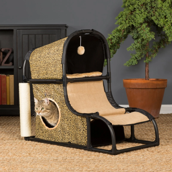 27" Catville Loft Cat Furniture, Leopard
