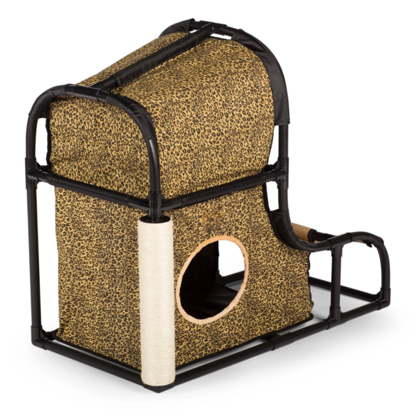 27" Catville Loft Cat Furniture, Leopard - Image 3